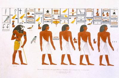 Murals from the Tombs of the Kings at Thebes, Discovered by G. Belzoni, Plate 6 from 